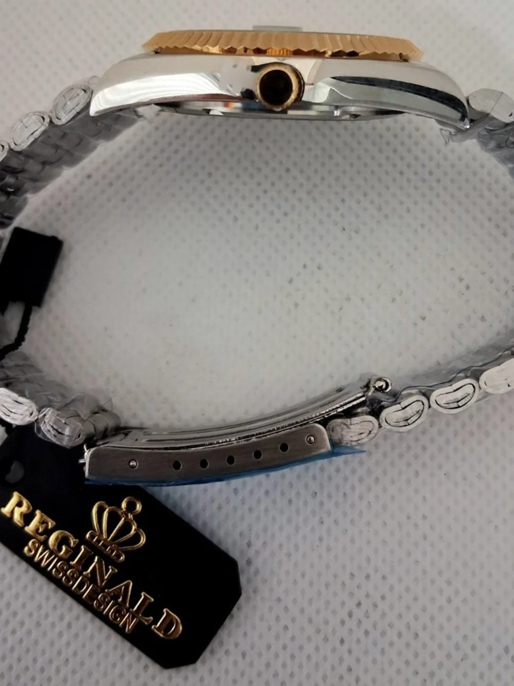NEW IN BOX Men's Reginald 36mm Real Diamond Presidential Date Watch
